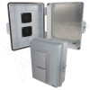 Altelix 14x11x5 Polycarbonate + ABS Vented Weatherproof NEMA Enclosure with Aluminum Mounting Plate