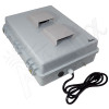 Altelix 17x14x6 Polycarbonate + ABS Vented Weatherproof NEMA Enclosure with Aluminum Mounting Plate, 120 VAC GFCI Outlets & Power Cord