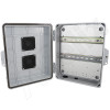 Altelix 14x11x5 Inch Vented DIN Rail Polycarbonate + ABS Weatherproof NEMA Enclosure