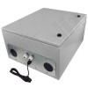 Altelix 24x20x12 Vented Steel Weatherproof NEMA Enclosure with 120 VAC Outlets and Power Cord