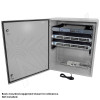 Altelix 28x24x16 NEMA 4X 19" 6U Rack Steel Weatherproof Enclosure with 120 VAC Outlets and Power Cord