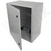 Altelix 24x28x16 Steel Weatherproof NEMA Enclosure with Dual Cooling Fans, 120 VAC Outlets and Power Cord