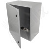Altelix 28x24x16 Steel Weatherproof NEMA Enclosure with Dual 12 VDC Cooling Fans