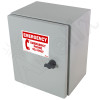 Altelix 12x10x6 Steel Outdoor Weatherproof NEMA 4X Phone Call Box with Emergency Phone or Service Phone Label