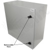 Altelix 24x24x12 Steel Weatherproof NEMA Enclosure with Dual Cooling Fans, 120 VAC Outlets and Power Cord