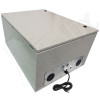 Altelix 32x28x16 19" 6U Rack Steel Weatherproof NEMA Enclosure with Dual Cooling Fans, 120 VAC 20A Outlets and Power Cord