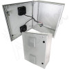 Altelix 24x20x9 Vented Fiberglass Weatherproof NEMA Enclosure with Dual 12 VDC Cooling Fans