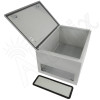 Altelix 24x16x12 NEMA 4X Steel Weatherproof Enclosure with Steel Equipment Mounting Plate