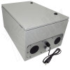 Altelix 24x16x12 Steel Weatherproof NEMA Enclosure with Dual Cooling Fans, 120 VAC Outlets and Power Cord