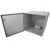 Altelix 24x24x24 Vented Steel Weatherproof NEMA Enclosure with 120 VAC Outlets and Power Cord