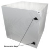 Altelix 24x24x24 Steel Weatherproof NEMA Enclosure with Dual 24 VDC Cooling Fans