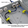 Altelix 10x9x4 PC+ABS Weatherproof Vented Utility Box NEMA Enclosure with Hinged Door