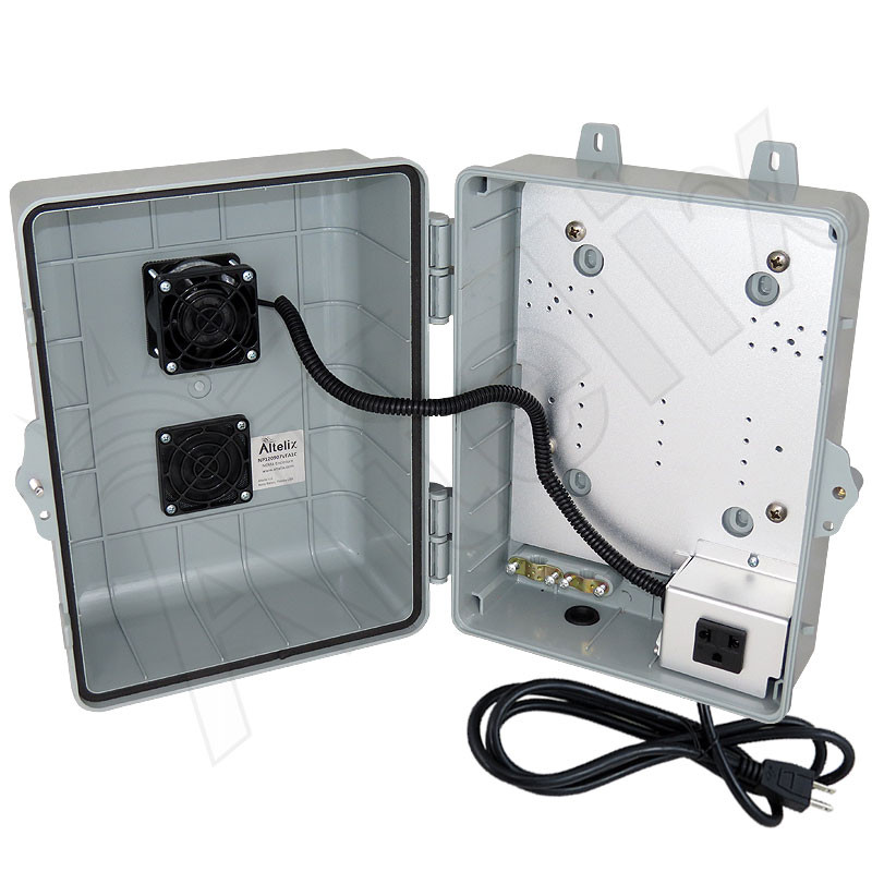 Altelix 12x9x7 PC+ABS Weatherproof Vented Utility Box NEMA Enclosure