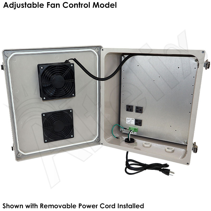 Altelix 14x12x6 Fiberglass Weatherproof Vented NEMA Enclosure with