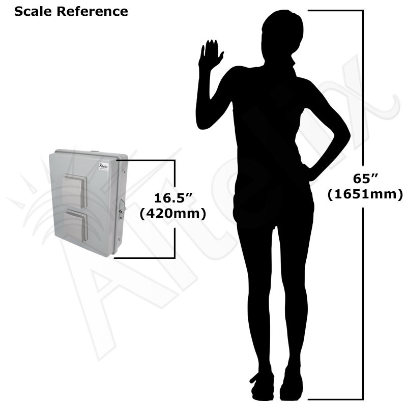 Altelix 17x14x6 Polycarbonate + ABS Vented RF Transparent Outdoor