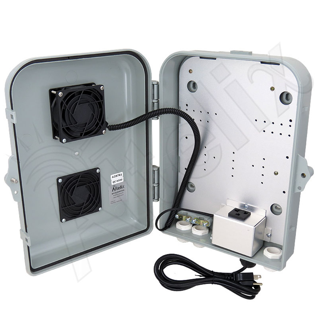 Altelix 12x9x7 PC+ABS Weatherproof Vented Utility Box NEMA Enclosure with  Hinged Door - Altelix