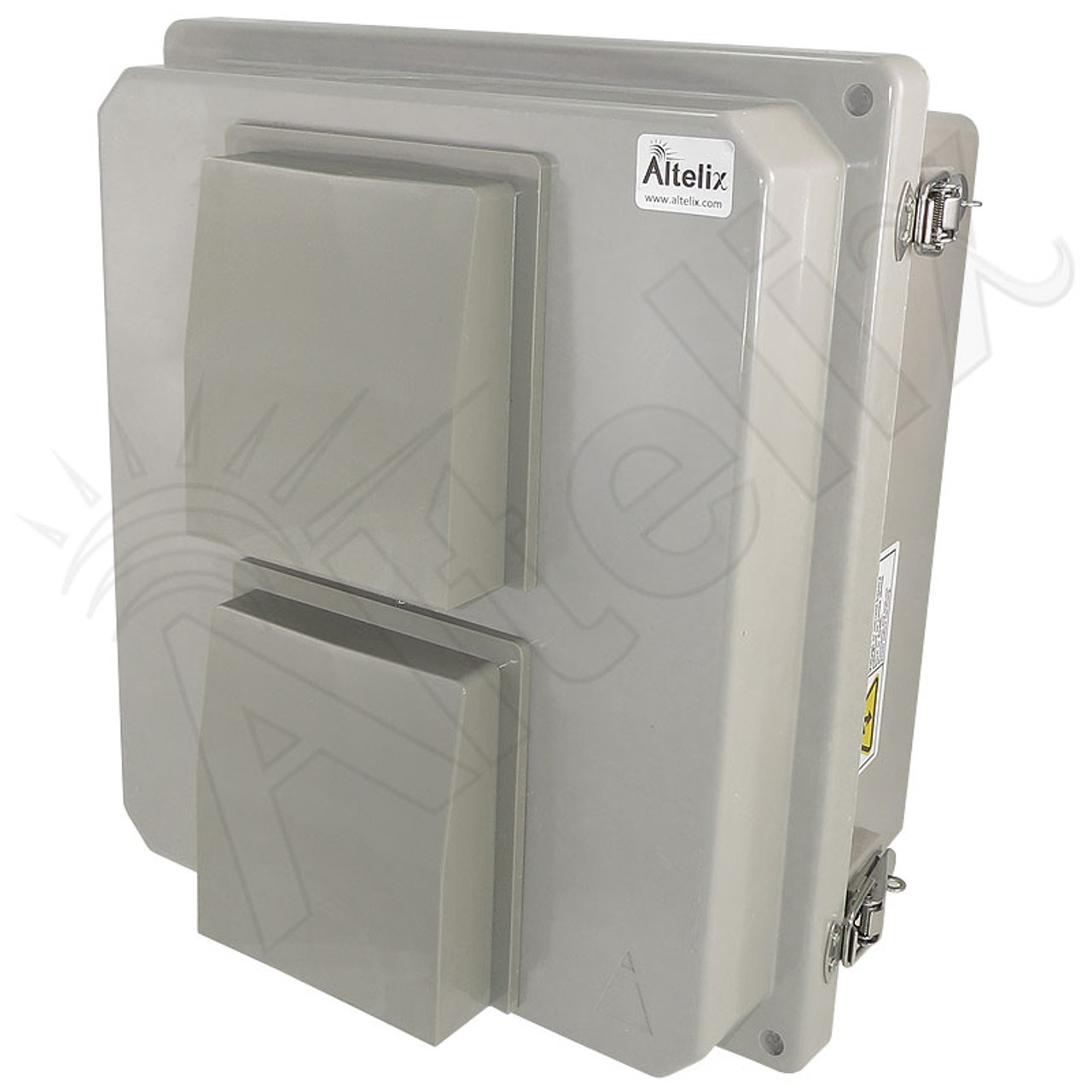 Altelix 14x12x8 Insulated Fiberglass Vented Weatherproof NEMA Enclosure  with Cooling Fan & 120 VAC Outlets