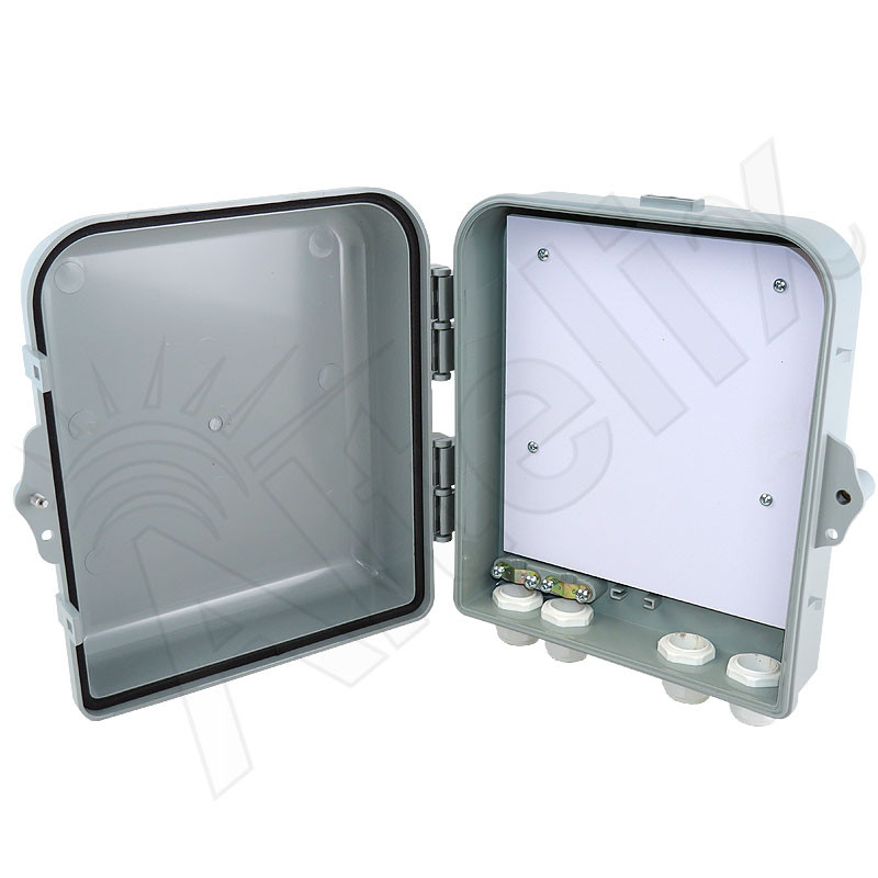 Altelix 10x9x4 NEMA 4X Polycarbonate Outdoor Enclosure with No