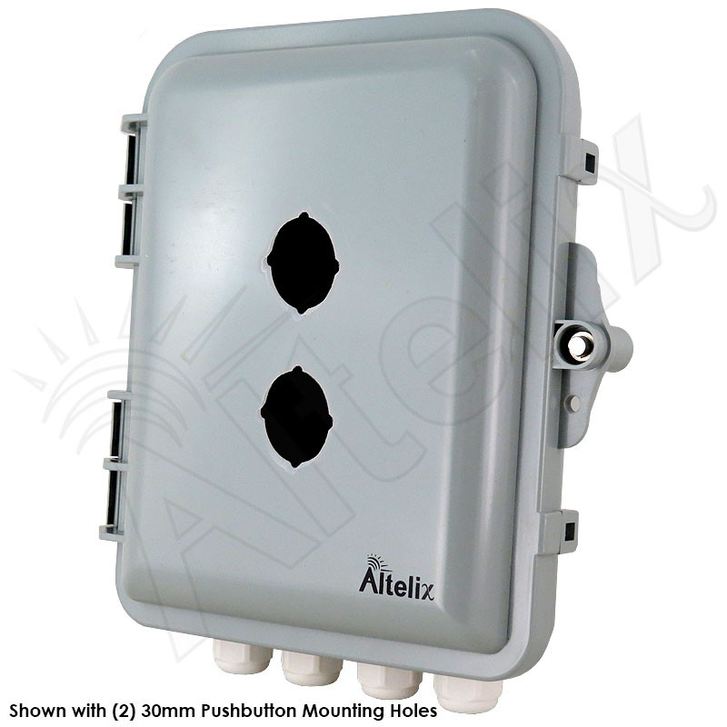 Altelix 9x8x3 NEMA 4X Polycarbonate Pushbutton Enclosure
