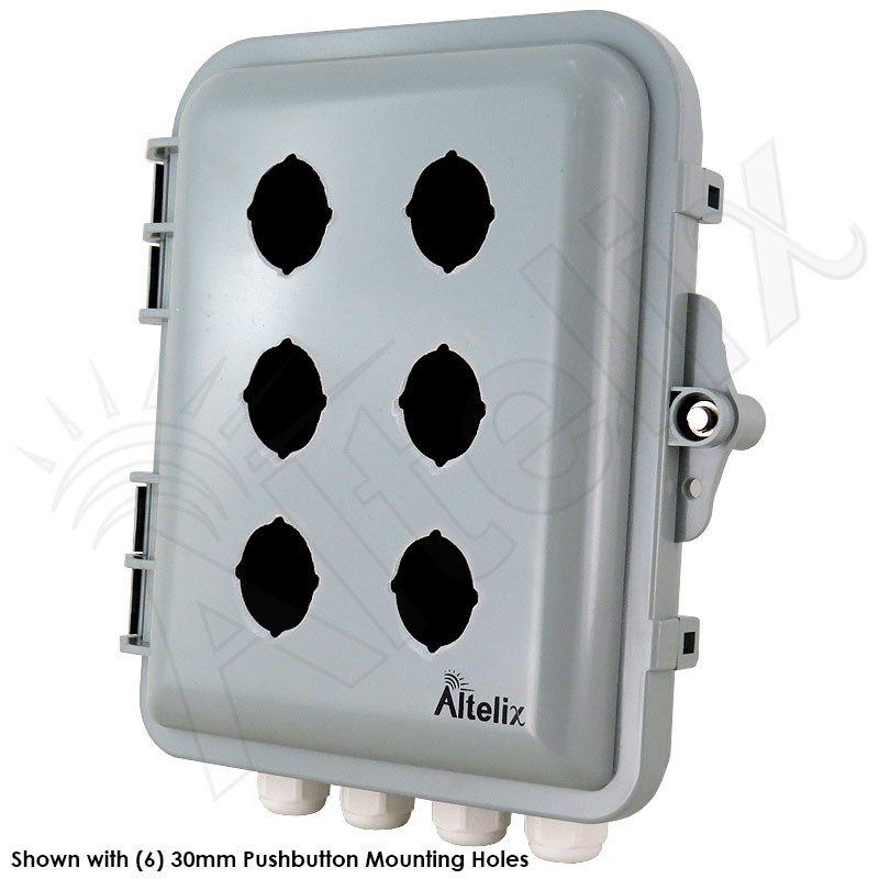 Altelix 9x8x3 NEMA 4X Polycarbonate Pushbutton Enclosure