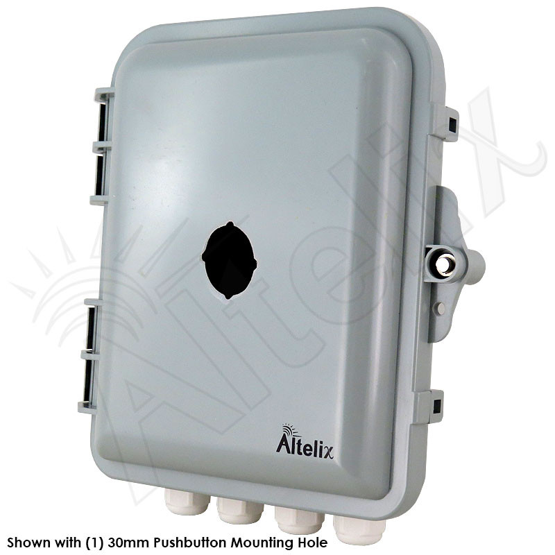 Altelix 9x8x3 NEMA 4X Polycarbonate Pushbutton Enclosure