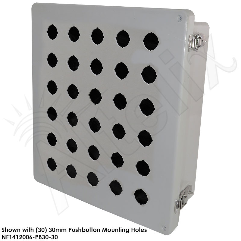 Altelix 14x12x6 Fiberglass NEMA 4X Customizable Weatherproof