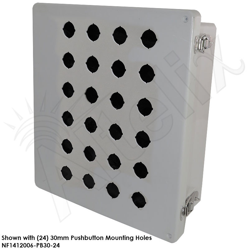 Altelix 14x12x6 Fiberglass NEMA 4X Customizable Weatherproof