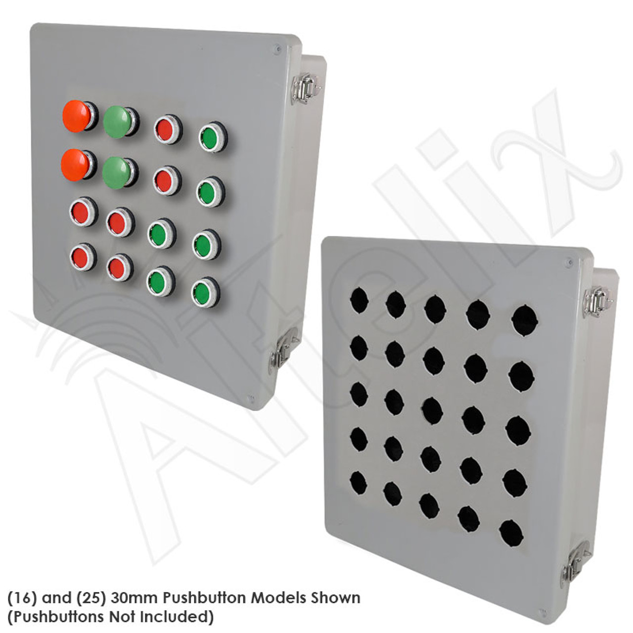 Fiberglass push button electrical box