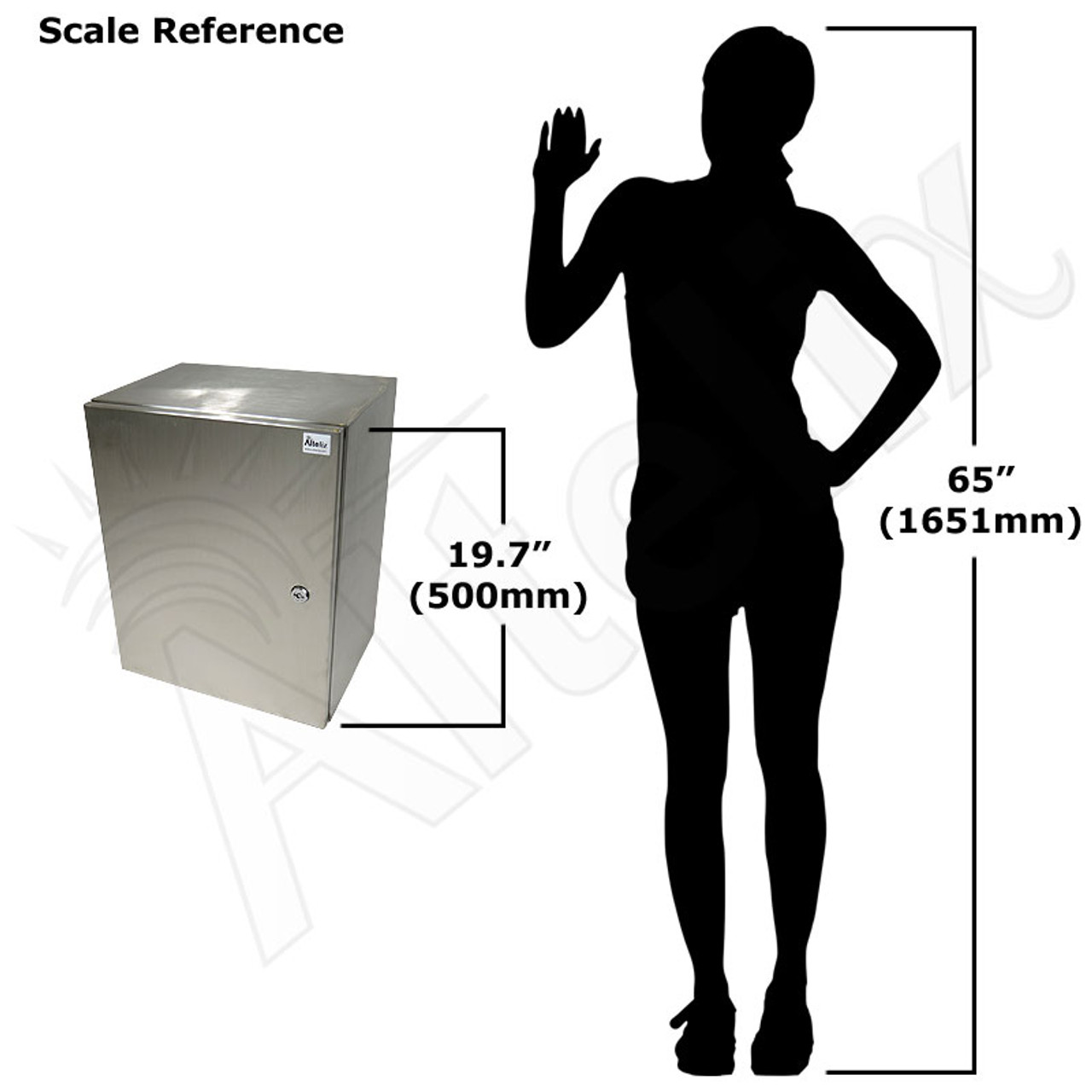 Altelix 20x16x12 NEMA 4X Stainless Steel Weatherproof Enclosure 