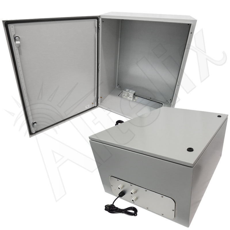 その他 WALL  EQUALS M05-159 REGULAR TYPE A2 Altelix 32x24x16 NEMA 4X Steel Weatherproof Enclosure with Single