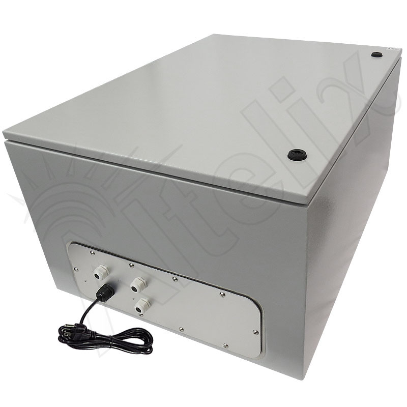 Altelix 32x24x16 NEMA 4X Steel Weatherproof Enclosure with Single