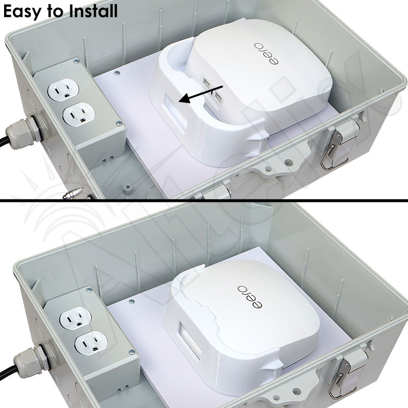 Altelix WiFi Enclosure for Amazon eero® Pro 6 and Pro 6E with