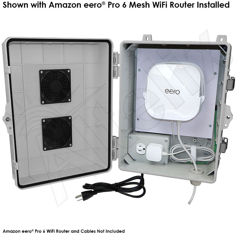 Altelix Weatherproof Vented WiFi Enclosure for Amazon eero® Pro 6