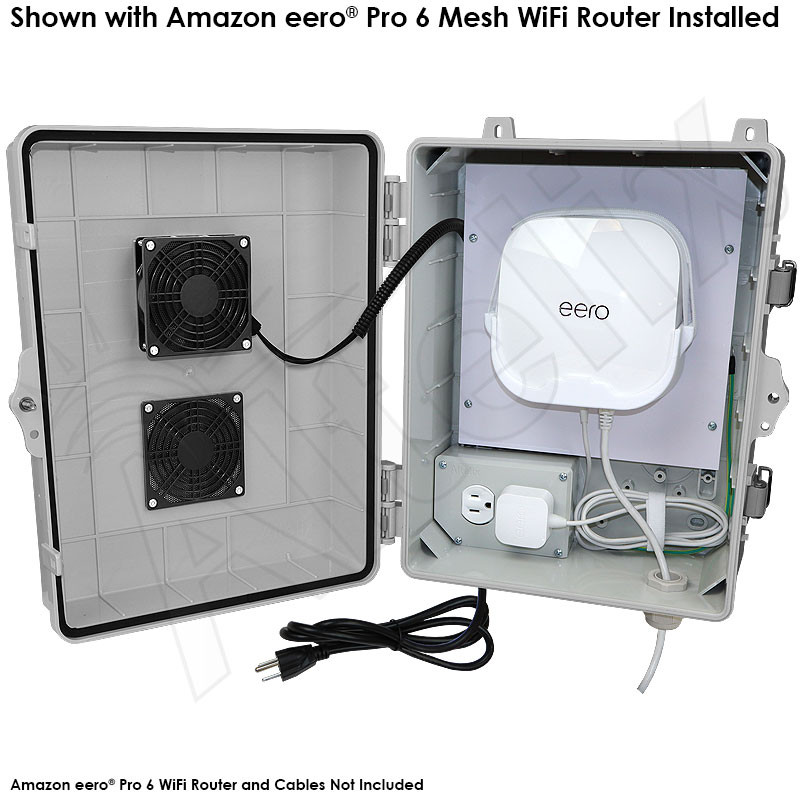 Altelix Weatherproof Vented WiFi Enclosure for Amazon eero® Pro 6