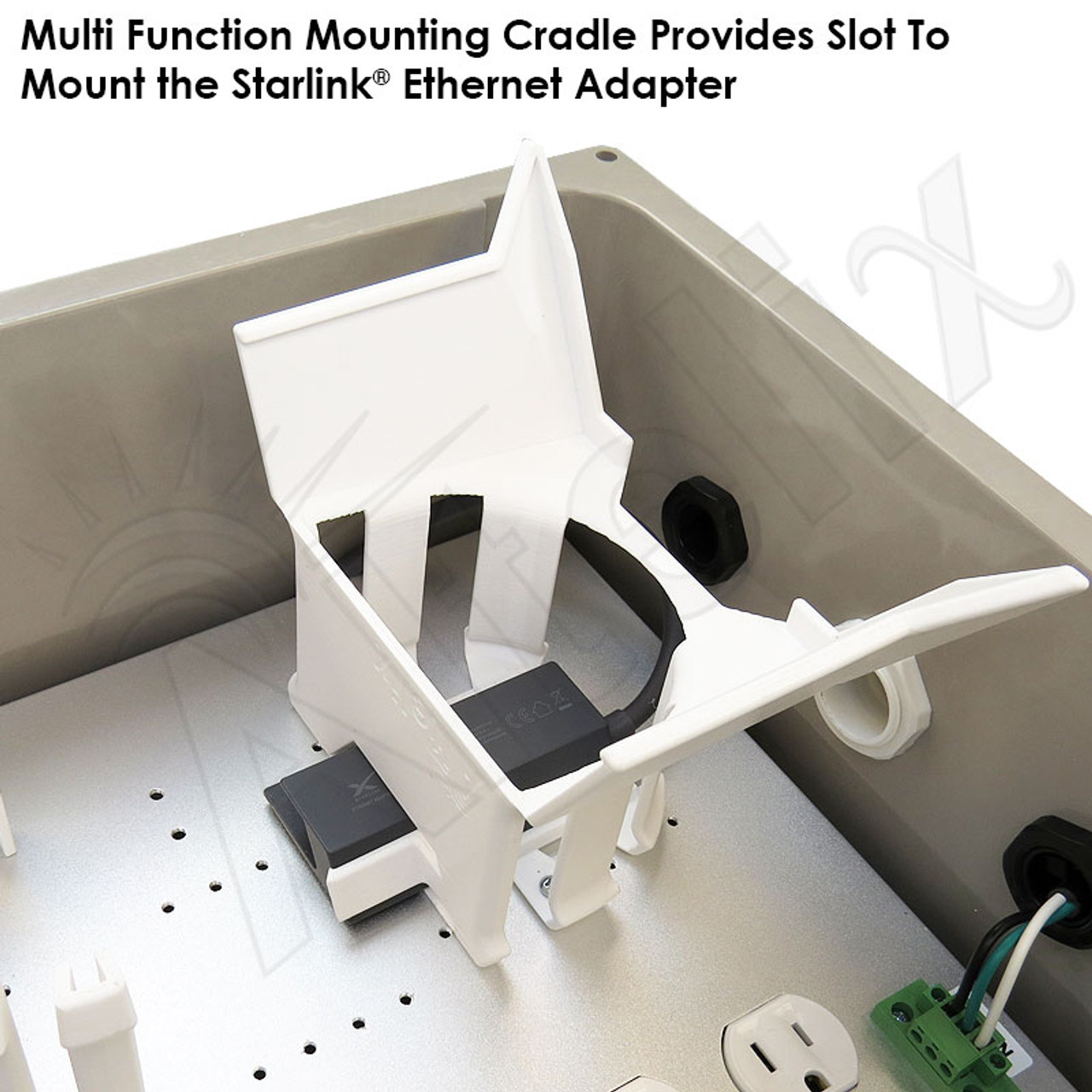 Altelix Fiberglass Weatherproof Enclosure for Starlink® Satellite