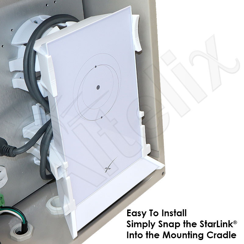 Altelix Fiberglass Weatherproof Enclosure for Starlink® Satellite