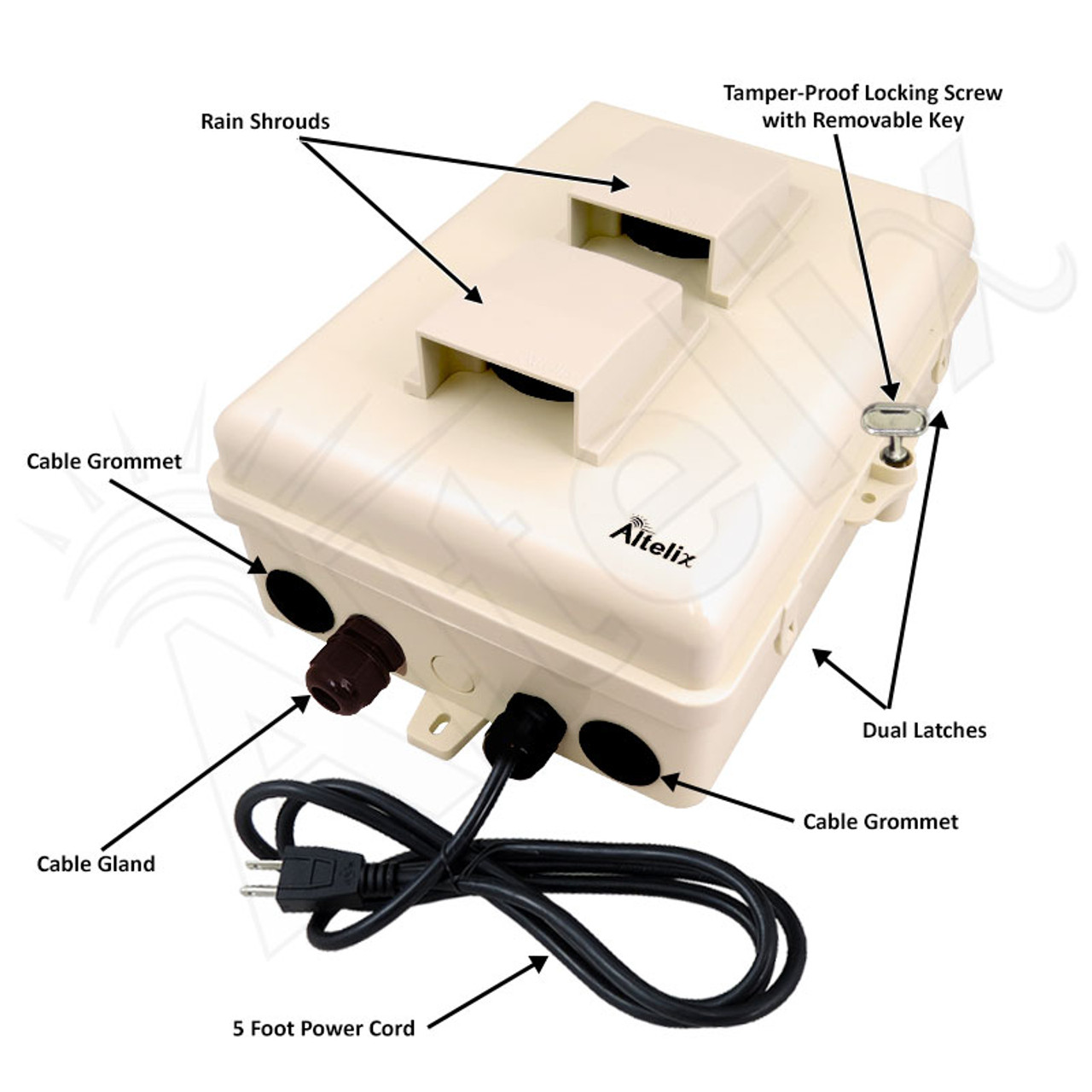 Altelix Weatherproof Vented Enclosure for  Ring® Range Extender