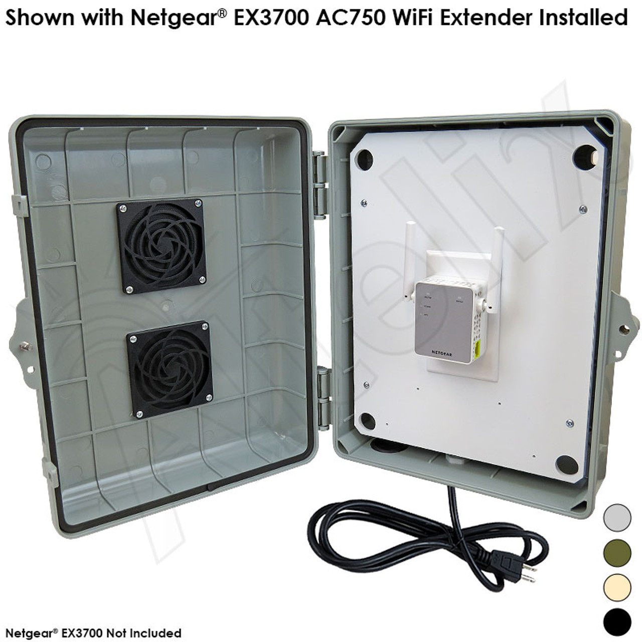Jurassic Park fugl backup Altelix Weatherproof Vented WiFi Enclosure for Netgear® EX3700 AC750 WiFi  Extender - Altelix