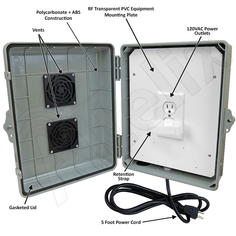 Altelix Weatherproof Vented WiFi Enclosure for Cisco® CBW151AXM