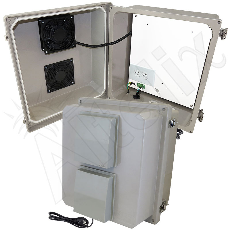 Altelix 14x12x10 Fiberglass Weatherproof Vented WiFi NEMA