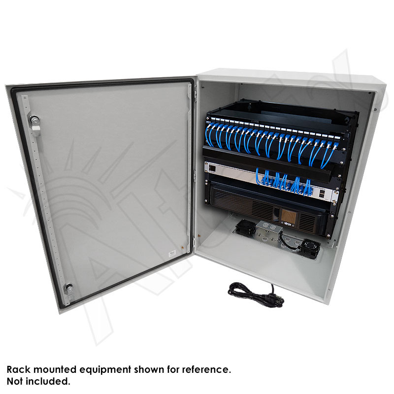 Altelix 32x24x16 Steel Weatherproof NEMA Enclosure with Heavy Duty