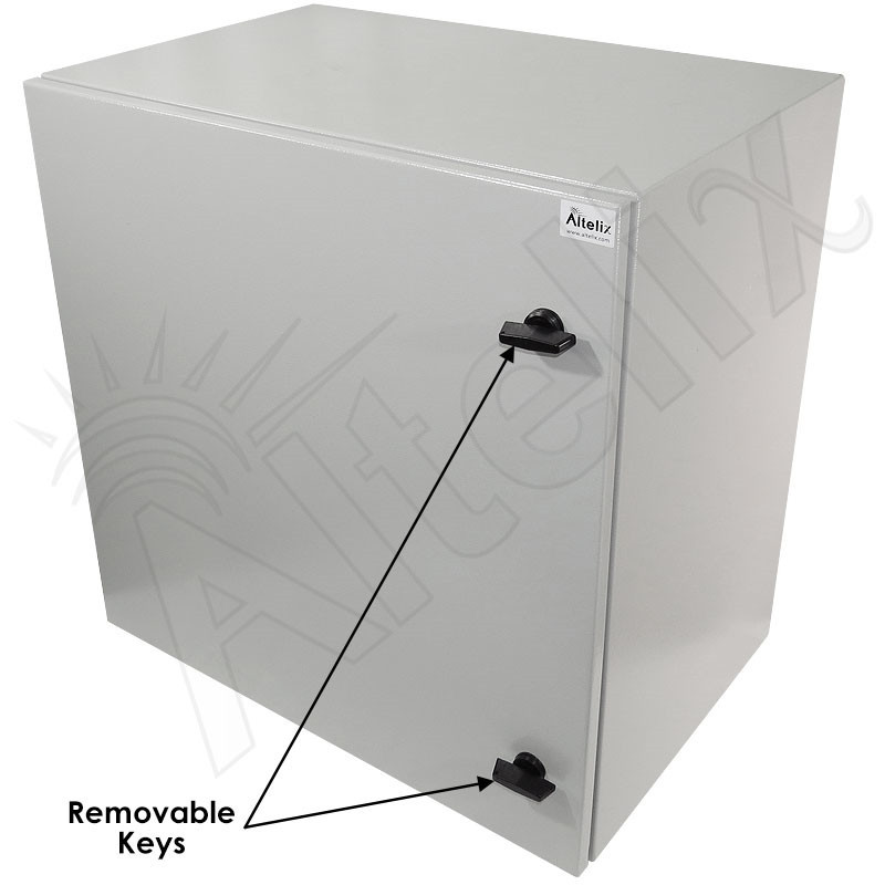 Altelix 24x24x16 NEMA 4X Steel Weatherproof Enclosure with Heavy