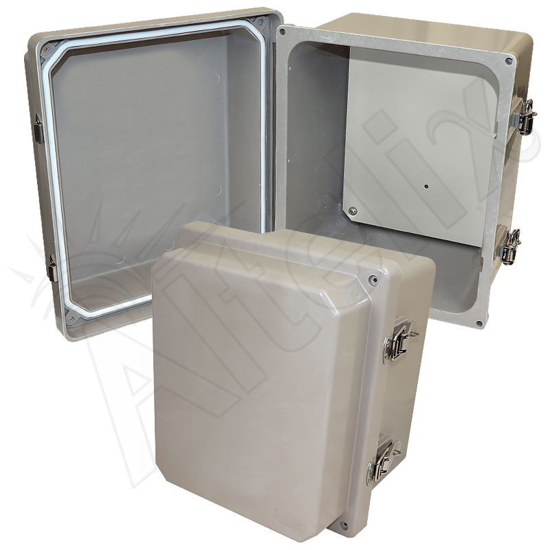 Altelix 10x8x8 Fiberglass Weatherproof NEMA 4X Enclosure with
