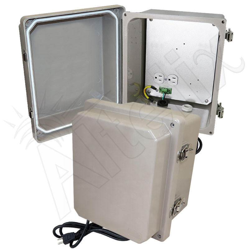 Altelix 10x8x8 Fiberglass Weatherproof NEMA 4X Enclosure with