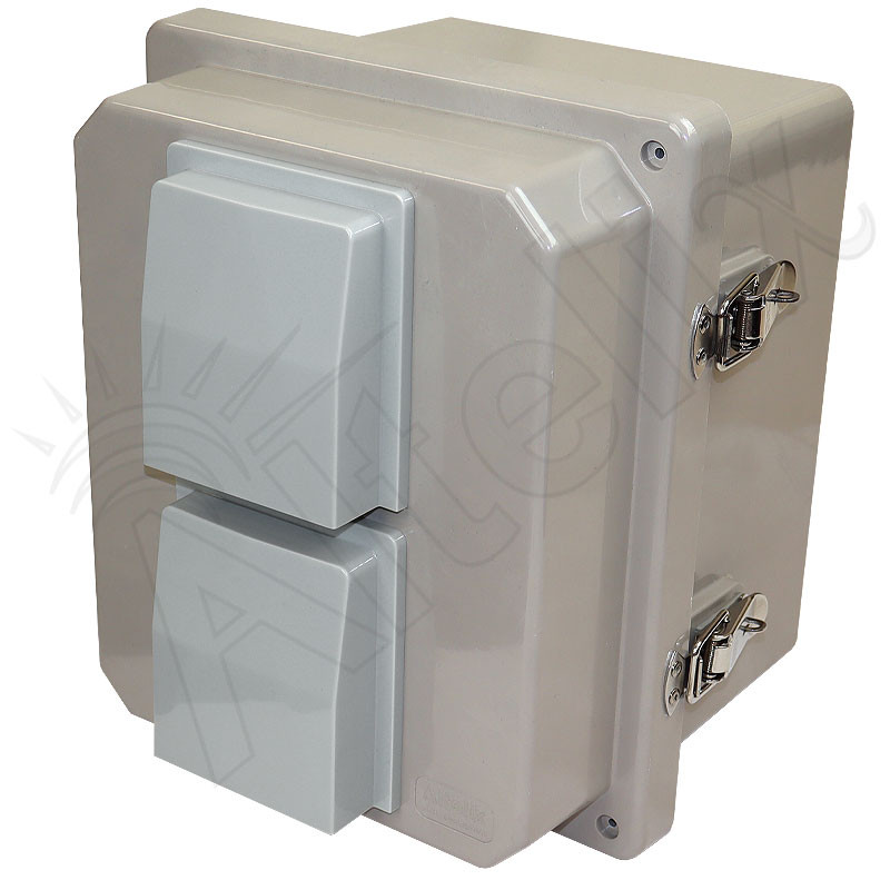Altelix 10x8x8 Fiberglass Vented Weatherproof NEMA Enclosure - Altelix