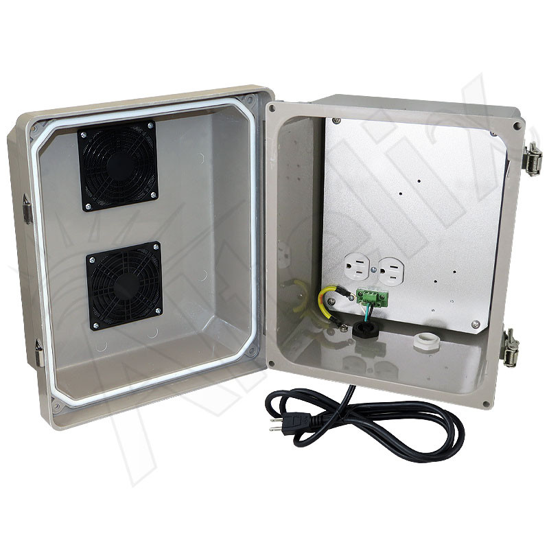 Altelix 10x8x8 Vented Fiberglass Weatherproof NEMA Enclosure with