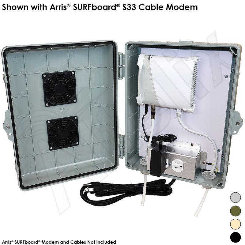 Altelix Weatherproof Vented Enclosure for Arris® SURFboard® S33