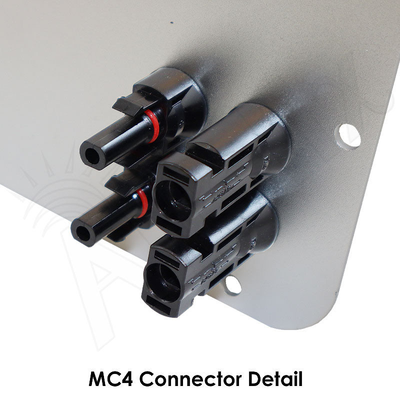 Aluminum Access Panel with 3 PG16 Cable Glands & 4 MC4 Solar Power