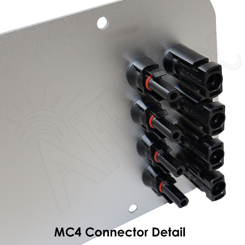 Aluminum Access Panel with 3 PG16 Cable Glands & 8 MC4 Solar Power