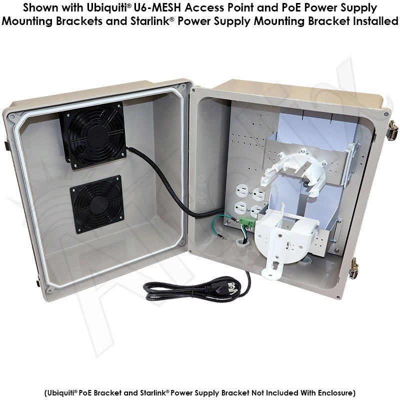 Altelix Fiberglass Weatherproof Starlink® / Ubiquiti® Mesh Access